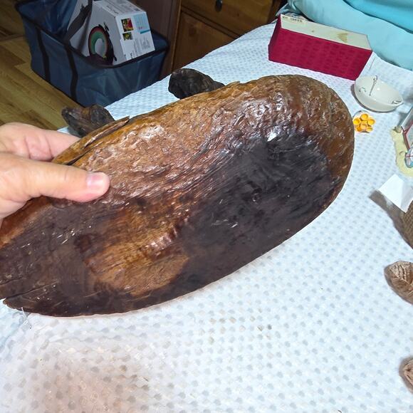 VINTAGE FOLK ART HANDCRAFTED BIRD ROOSTER WOOD DRIFTWOOD.ART DECOR ONE OF A KIND - Picture 6 of 6